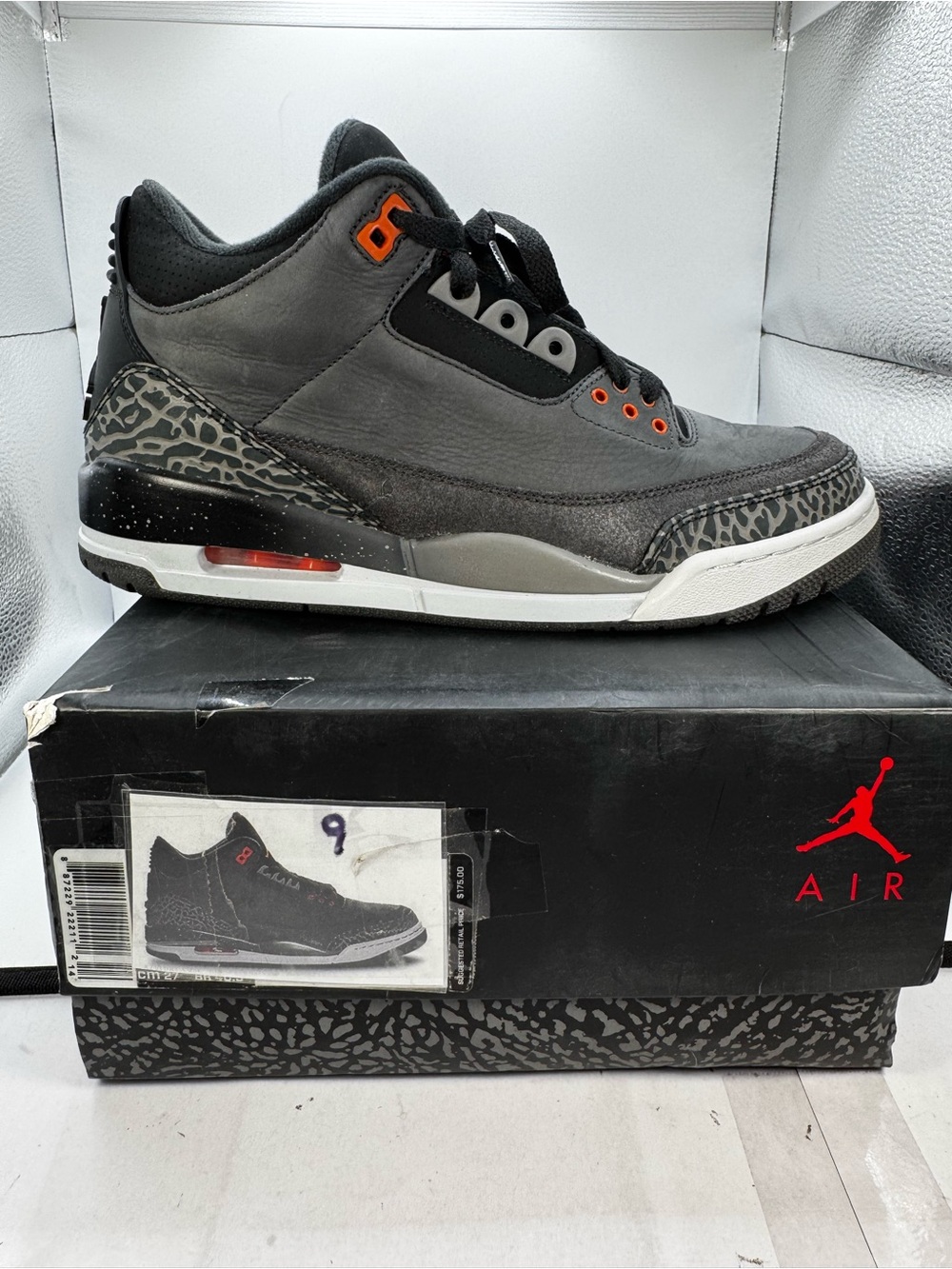 Air Jordan 3 Retro ‘Fear Pack’ (2013) – Men’s Size 9 OG All